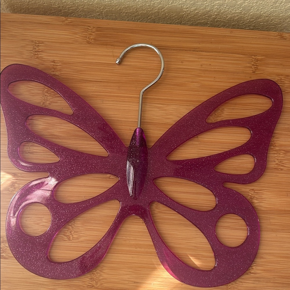 Purple Butterfly Shaped scarf Hanger